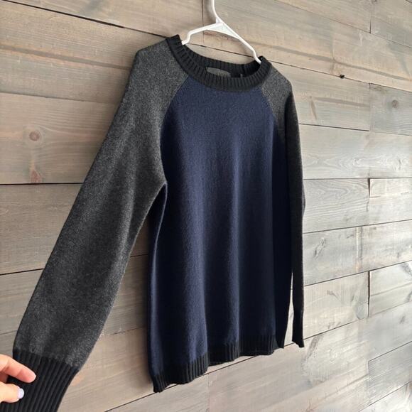 THE KEPT | Men's Colorblock Cashmere Sweater Size Small - Picture 2 of 7